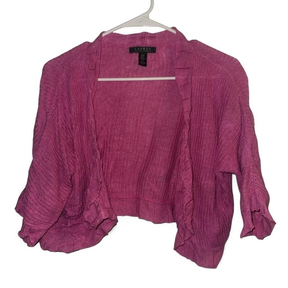 Pink Ralph Lauren cardigan